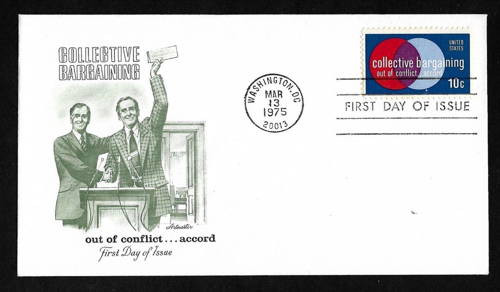 #1558 10c Collective Bargaining - Artmaster FDC