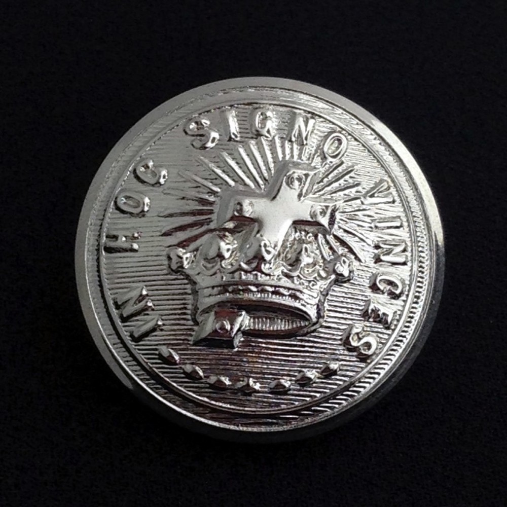 Knights Templar Uniform Button - Large - Silver (KTB-Slg)