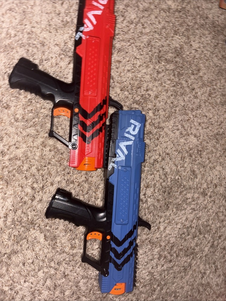 NERF Rival RED AND BLUE BUNDLE. (clip not included)