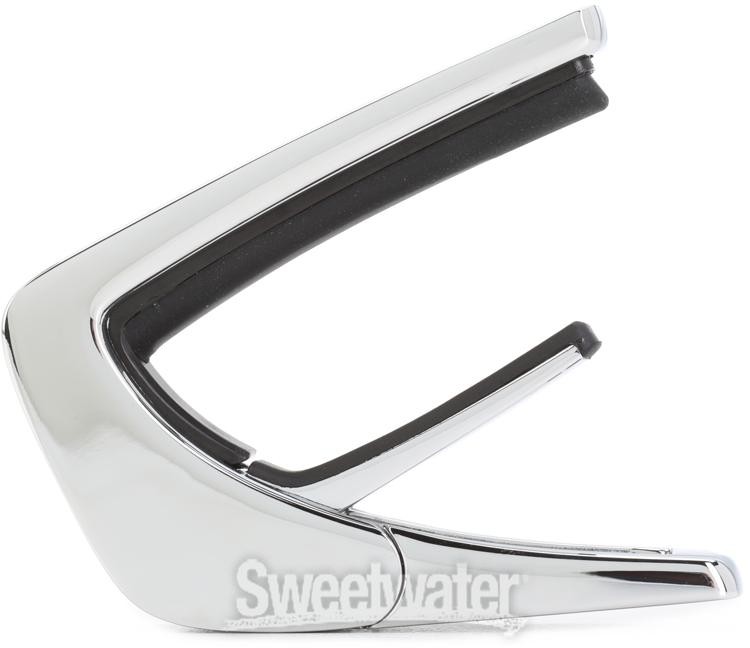 Thalia Shell Collection Capo - Chrome with Blue Abalone