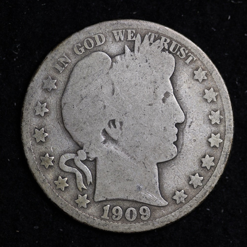 1909-O Barber Silver Half Dollar BO70