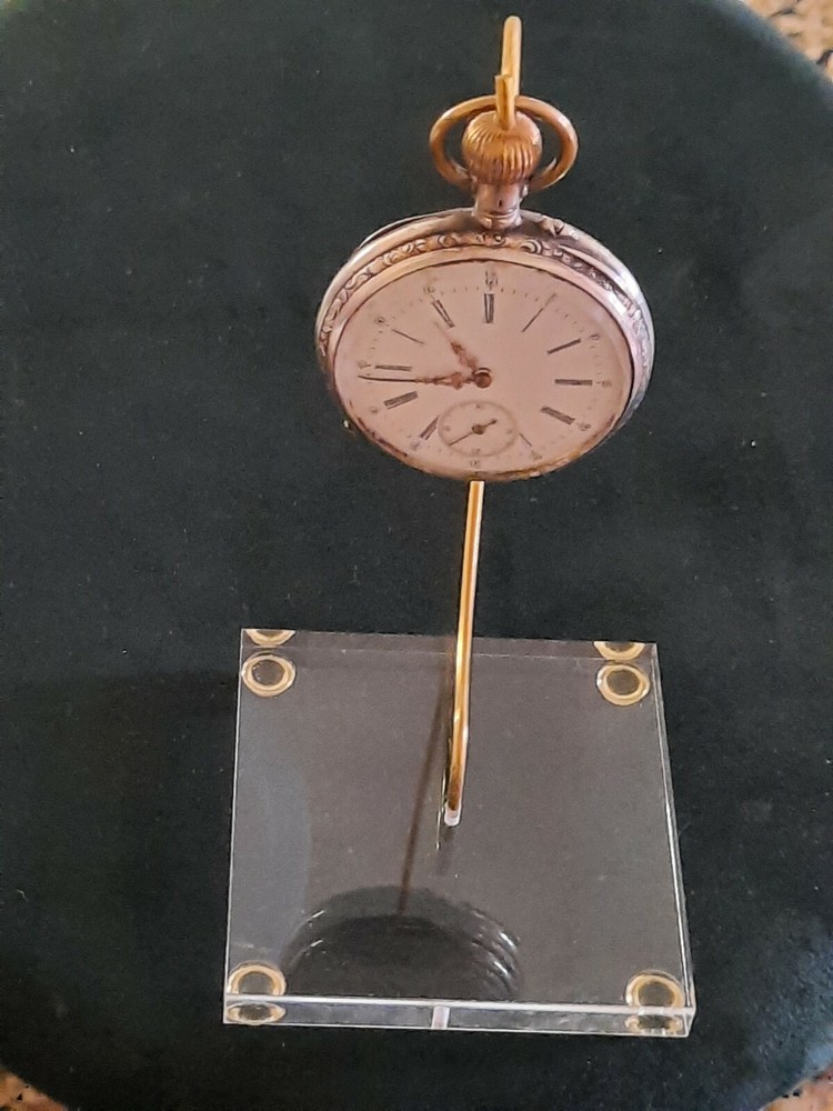 Pocket Watch Display Stand Acrylic Base (3x3x3/8") NEW