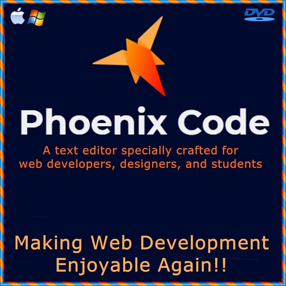 Phoenix Code Text Editor | Coding | HTML Editor | FREE SHIPPING | DVD