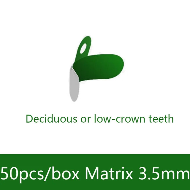 50 Pcs Dental Teflon Composite Bands Sectional Matrices Coating Titanium Matrix