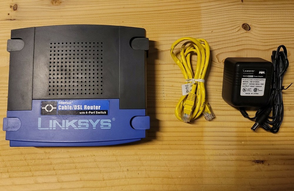 LINKSYS EtherFast Cable DSL Firewall Router 4 Port VPN Endpoint Internet BEFSR41