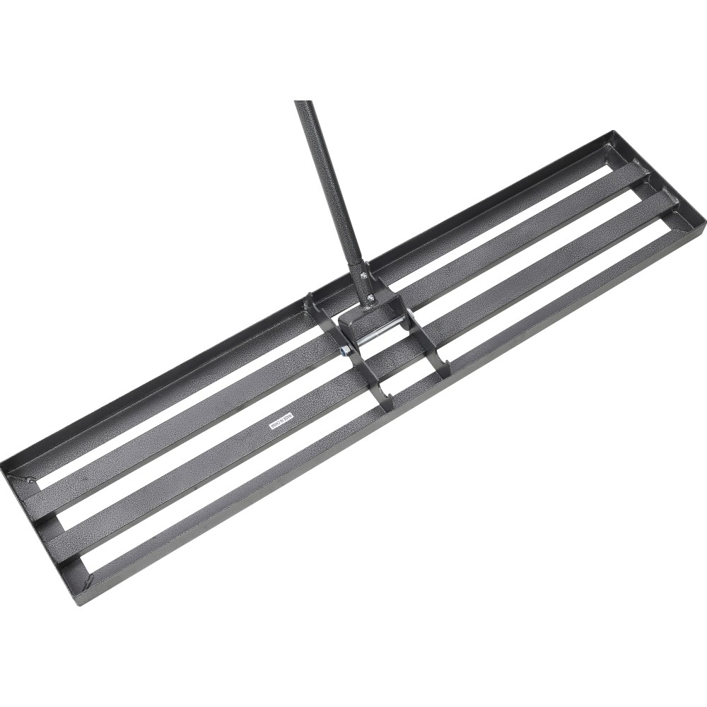 Lawn Leveling Rake Tool, 48in Soil Leveler, Adjustable 7ft Handle w/Grip