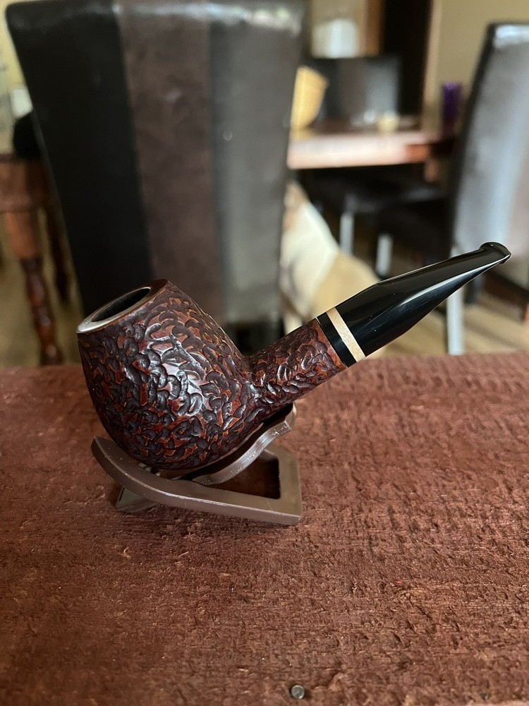 Joe Case Rustic Egg Briar Pipe