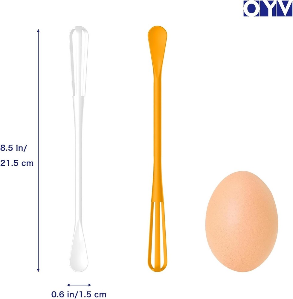 Rust-Free Mini Whisk Set with Spoon - Ideal for Easy Mixing & Culinary Tasks