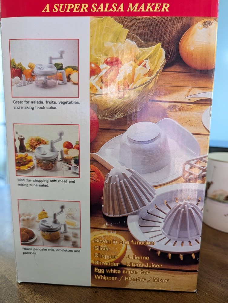Miracle Kitchen Plus 5+ tools in one Chop Slice Shred Julienne Manual Blender
