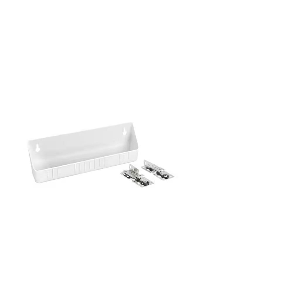 11 In. White Polymer LD Tip-Out Accessory Tray