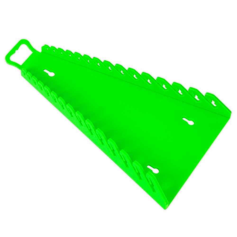 Reverse Spanner Rack Capacity 15 Spanners Hi-Vis Green Sealey
