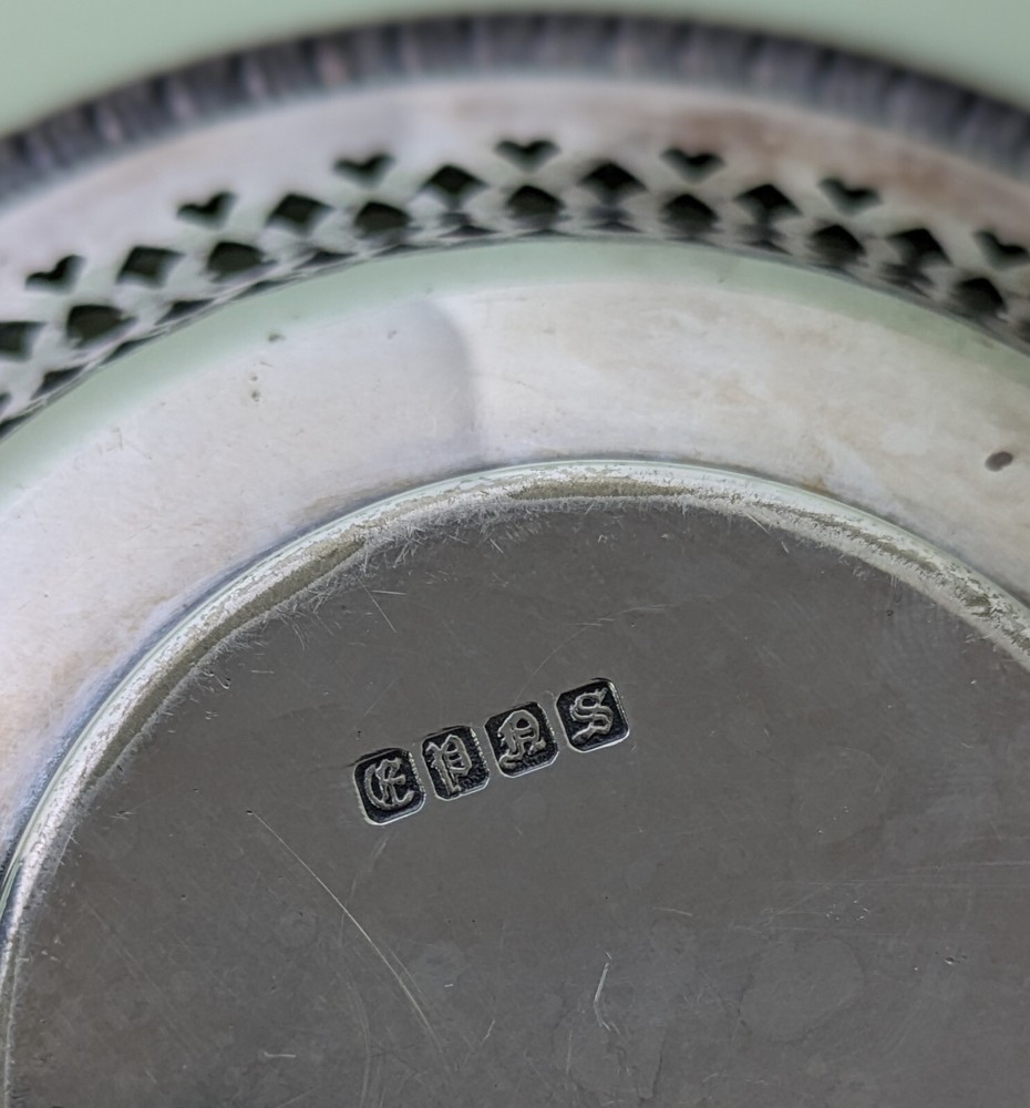 EPNS 5" Bowl Heart Pattern, England