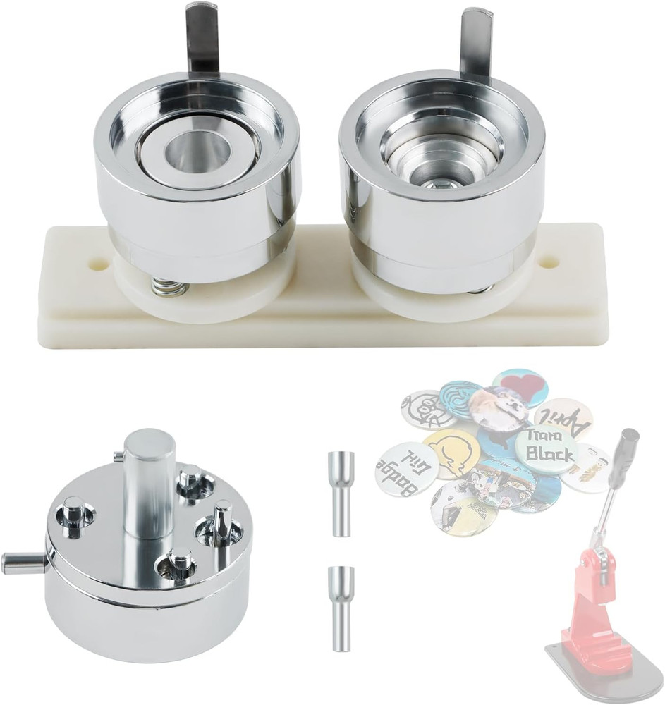32mm Button Maker Mold - Replaceable Metal for DIY Button Press Machine