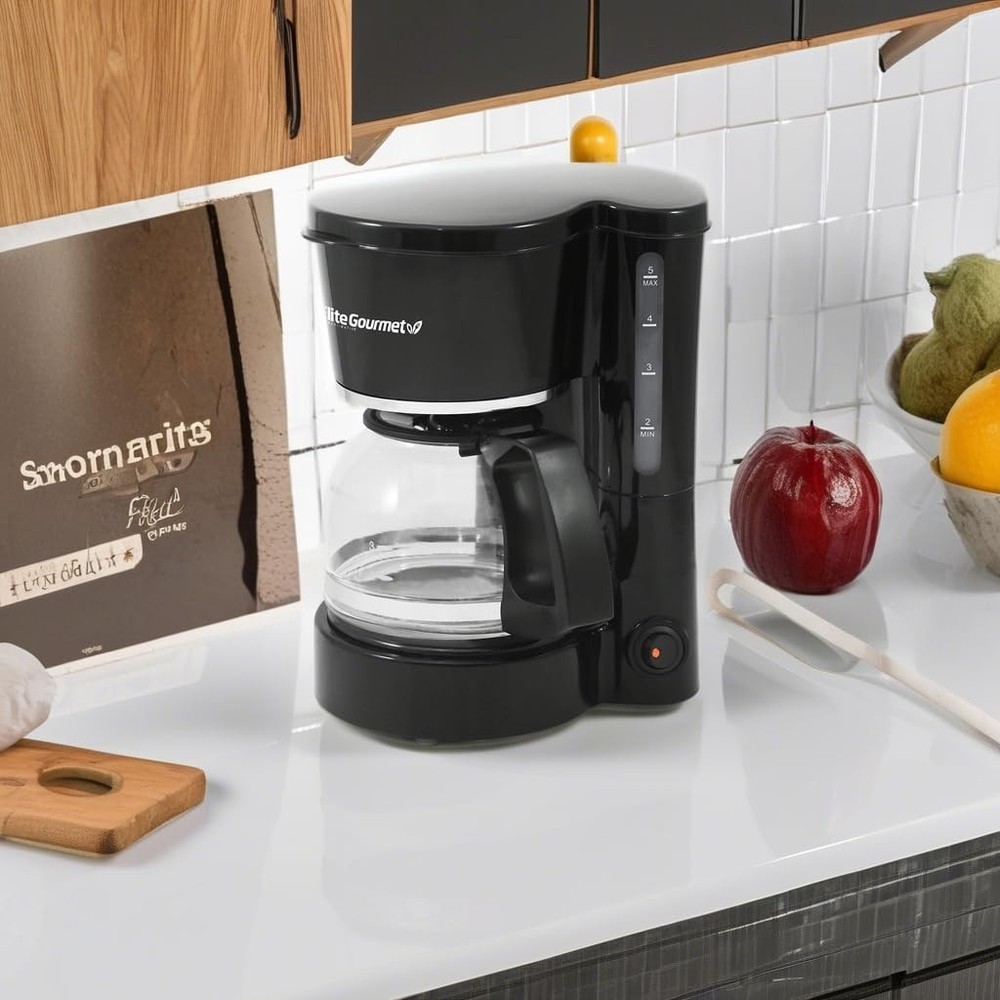 Automatic Brew and Drip Coffee Maker machine 5 Cup Capacity Kitchen Black