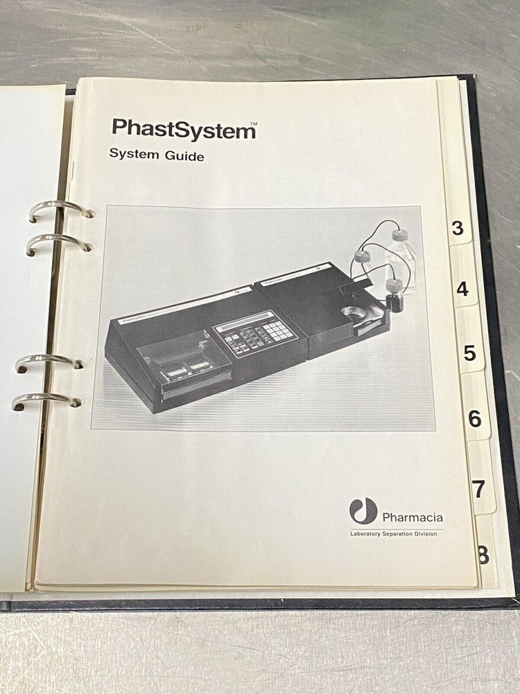 Pharmacia Phast System - Users Guide / Instruction / Manual
