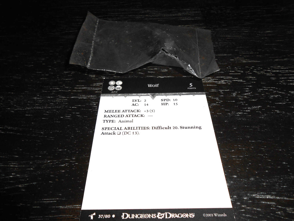 Wolf D&D Miniature Harbinger mini Dungeons Dragons Pathfinder