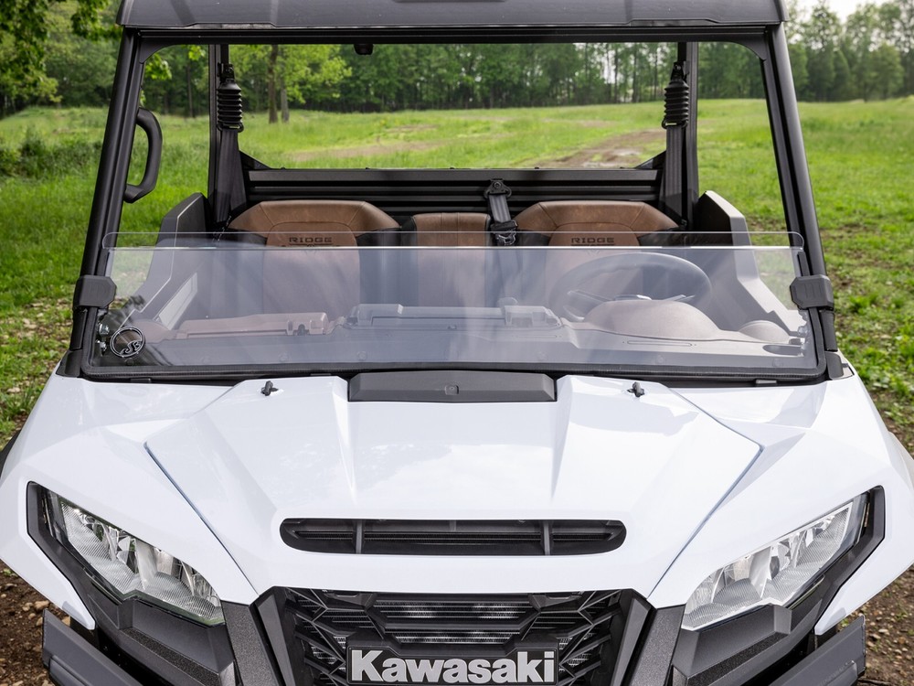 SuperATV Scratch Resistant Half Windshield for Kawasaki Ridge/2024+