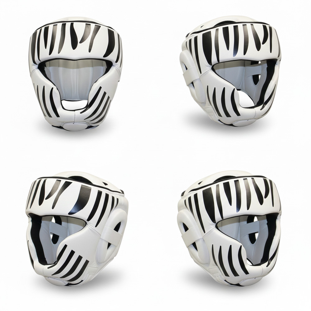 Zebra Headguard: Bold Design, Full Coverage Safety for Boxing Sparring