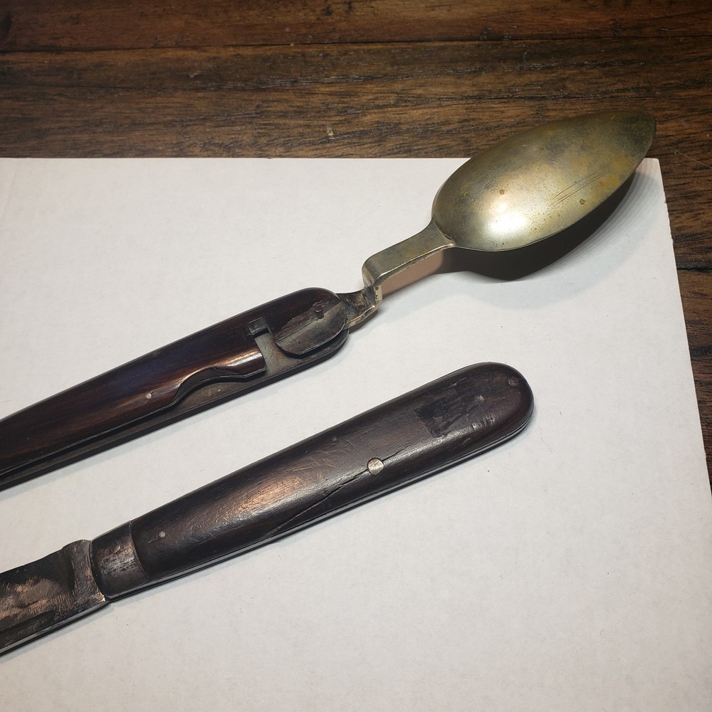 Original Civil War Knife Fork Spoon Folding Combination Set