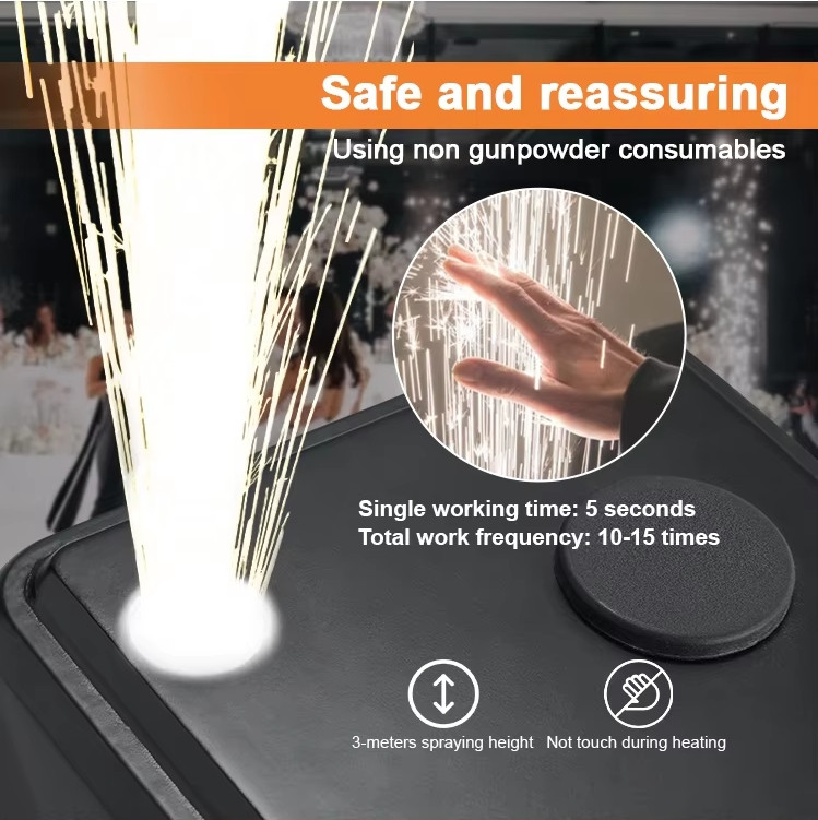 4PC 350W Cold Spark Machine For Wedding Stage Effect DJ Disco Fireworks Machine