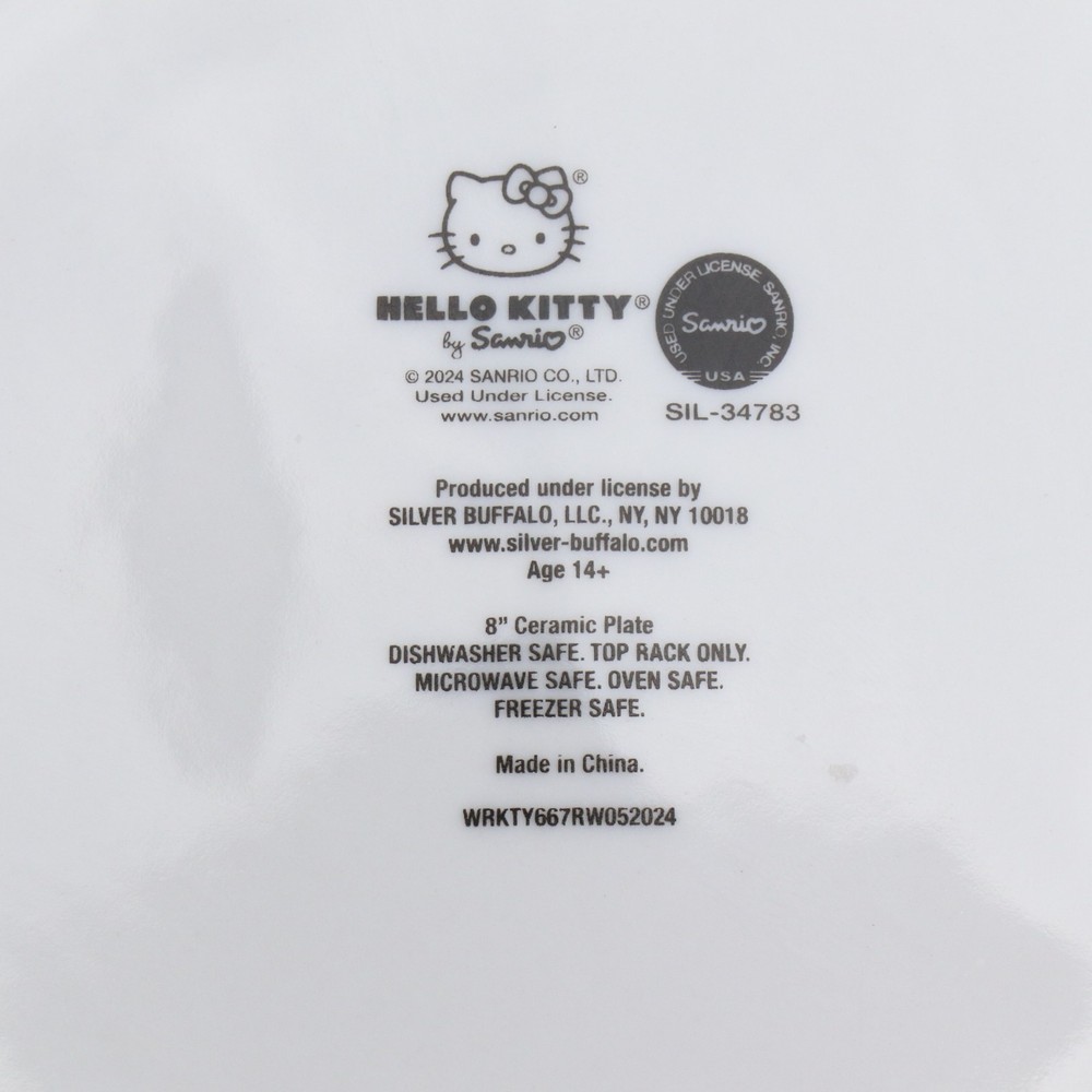 Hello Kitty Ceramic Plates 3 Pieces Halloween Pumpkin