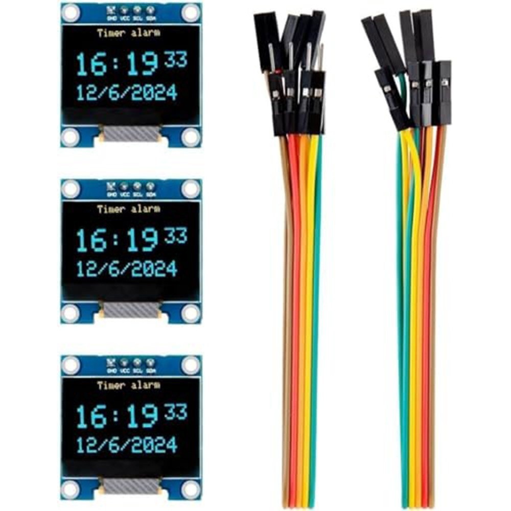 3PCS 0 96 inch 128x64 For OLED I2C Display Module for 3V 5V Logic Systems