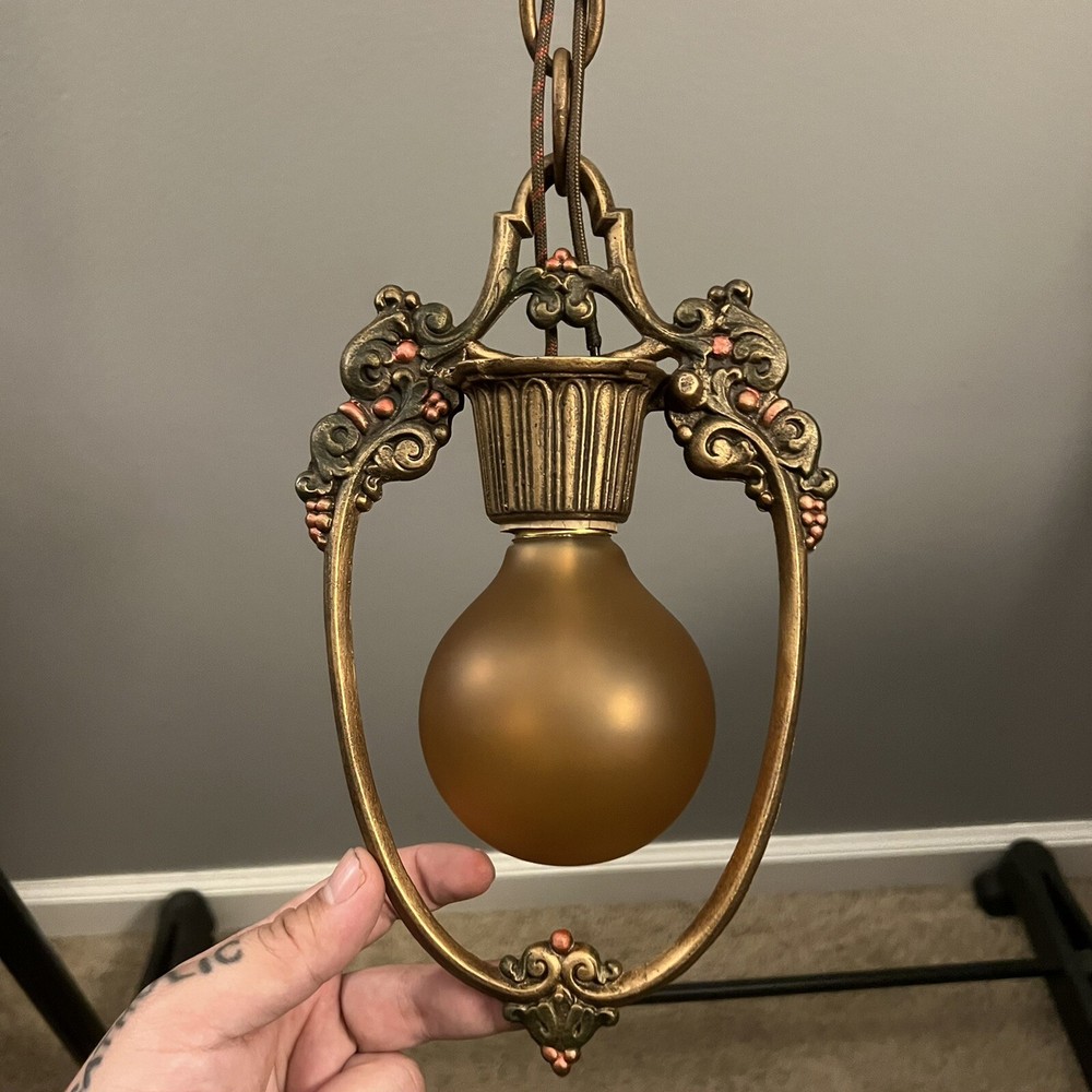 Rewired entry Riddle pendant light beautiful Rare 145D