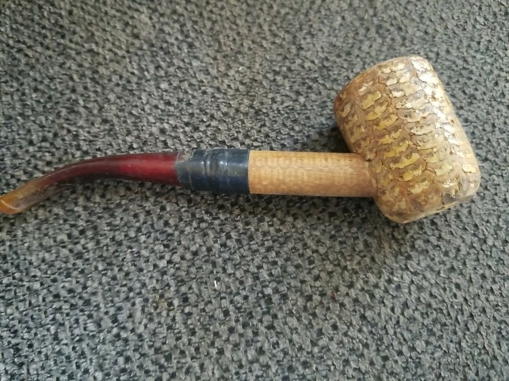 Vintage Corn Cob Tobacco pipe 5"