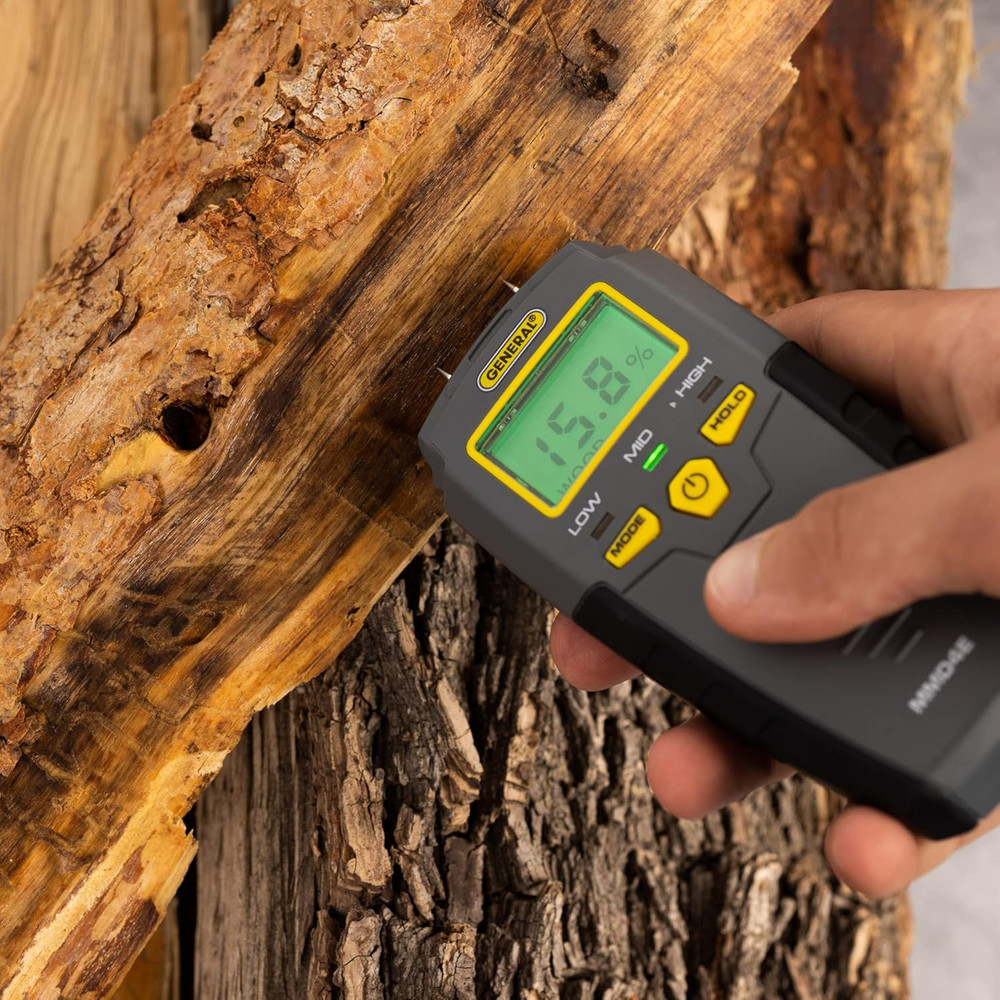 MMD4E Digital Moisture Meter, Water Leak Detector, Moisture Tester, Pin Type