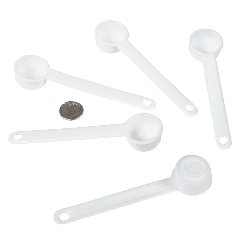 5 mL (1 tsp) Scoops 1 Teaspoon Plastic Spoons HeroScoops