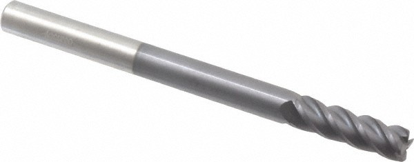Accupro 5/16" Diam 4 Flute Single End Solid Carbide 0.03" Corner Radius End M...