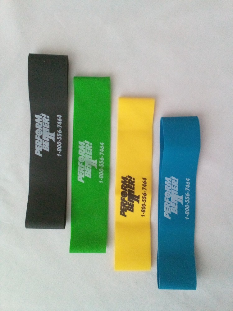 Perform Better Mini Band Resistance Loop Exercise Bands Set of 4-9" x 2"
