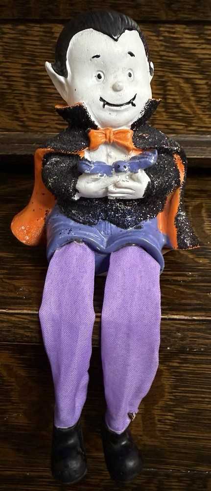 Charming Halloween Vampire Figurine Shelf Sitter
