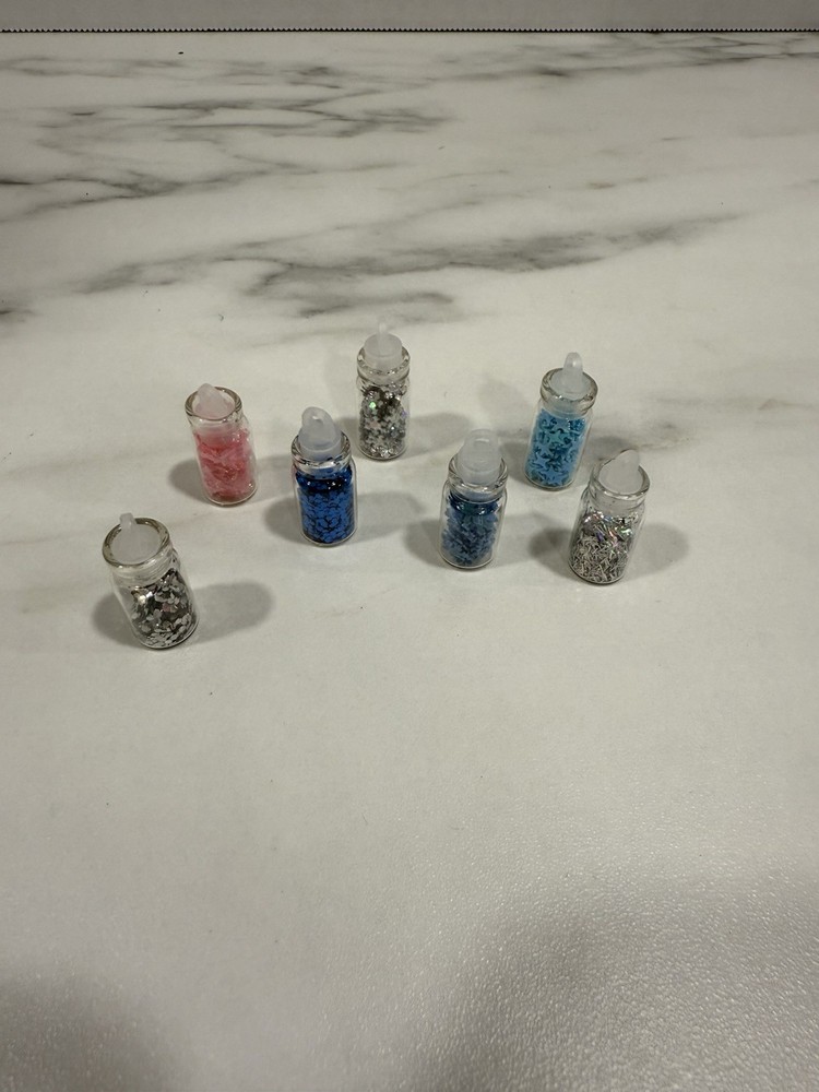 Small Glitter Jars For Crafts (Comes With 7)