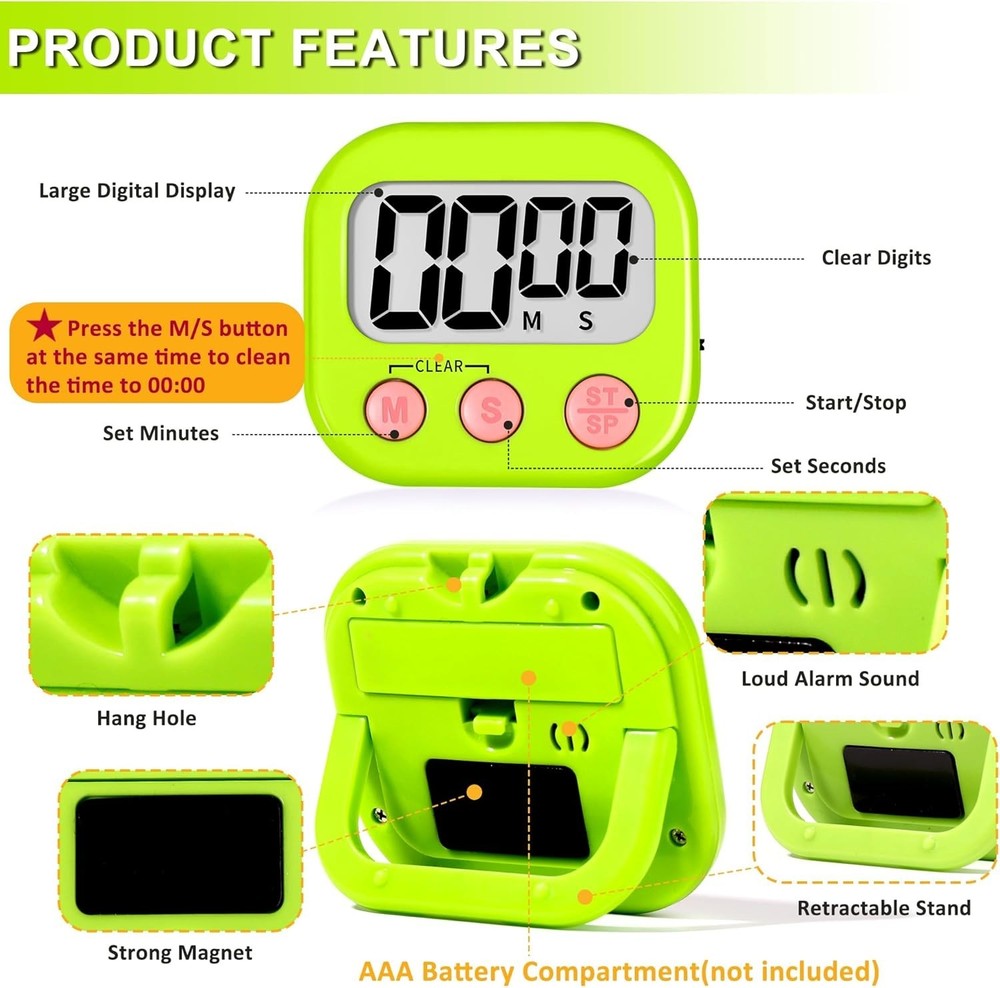 Classroom Timer for Kids Teachers 2 Pack Digital Timers
