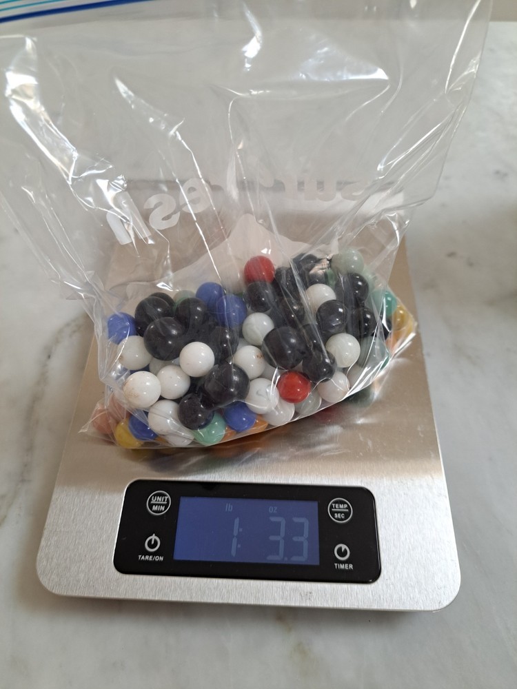 Pack Lot More Then Lb Mixed Marbles