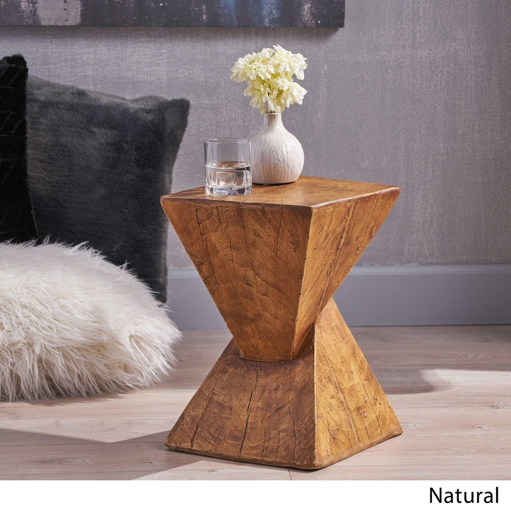 Christopher Knight Home Jerod Light-Weight Concrete Accent Table Natural