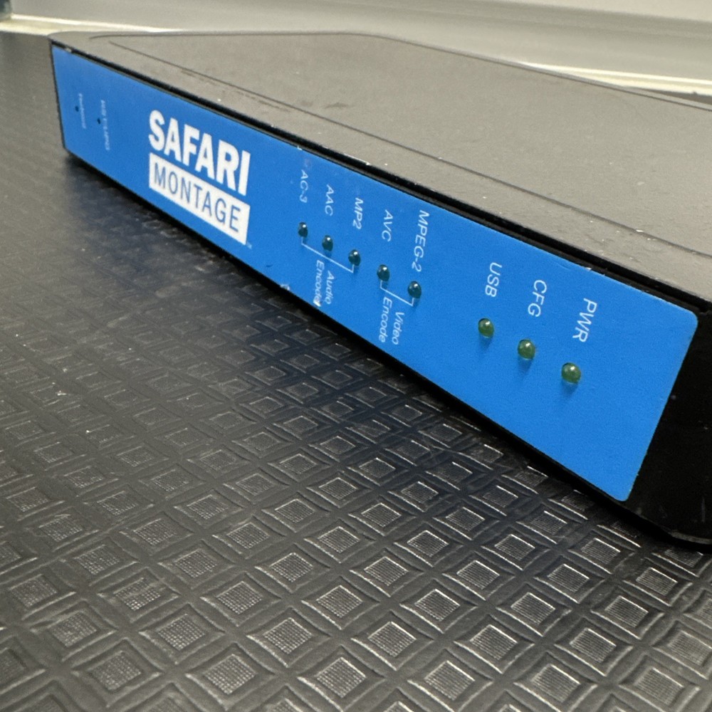 Safari Montage SD/HD MPEG Encoder, Model G1571 . Works