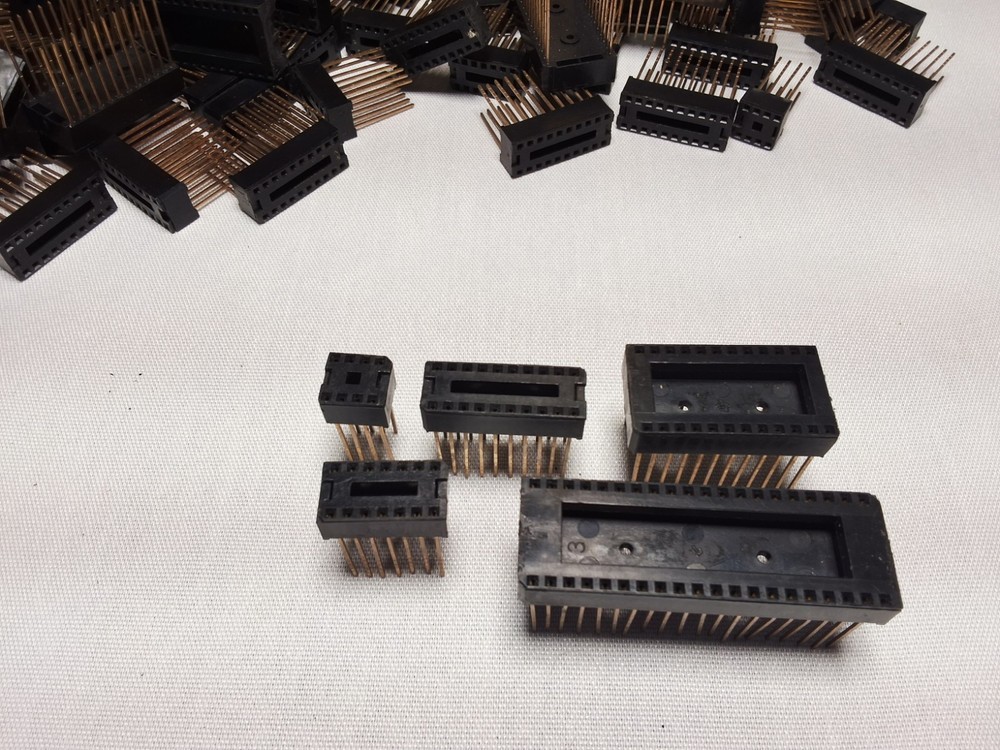 Wire-Wrap IC DIP Sockets - Around 70 pcs.