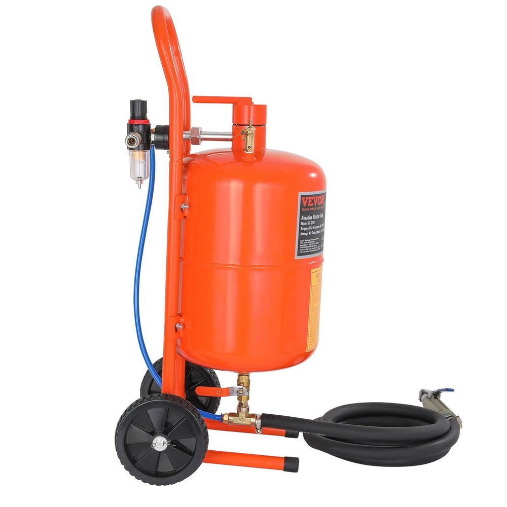 Efficient 5gal Sandblasting Unit 60-110PSI for Large Surface Work