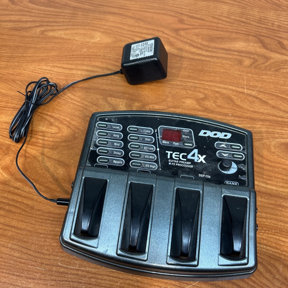 DOD TEC 4x Guitar Preamp/FX Processor. Untested Parts Repair