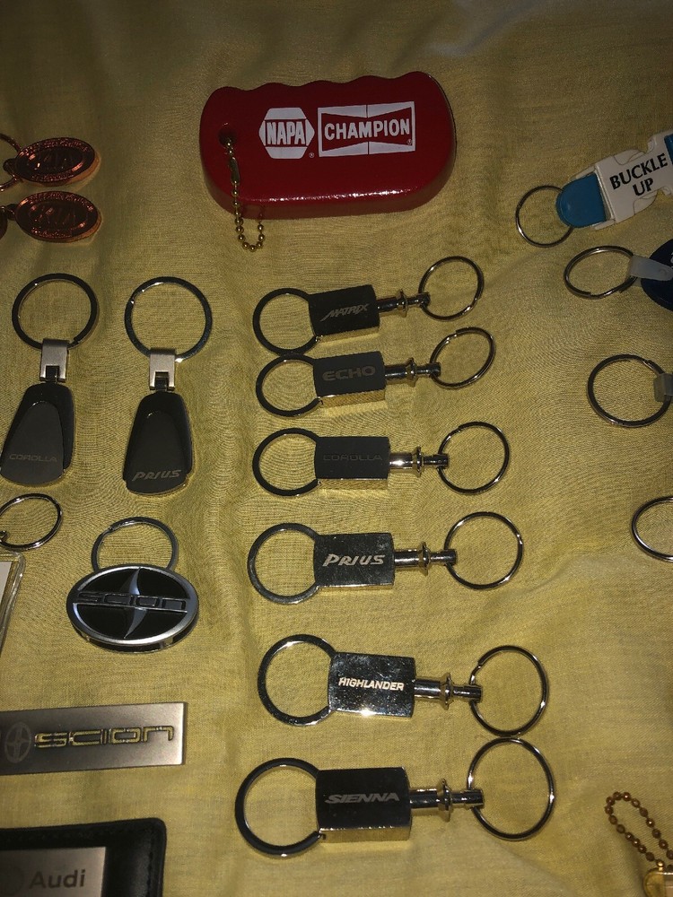 Assorted Automobile Car Dealership Key Chains