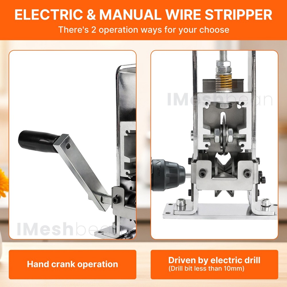 Hand Crank Wire Stripper Wire Stripping Machine Cables Scrap Recycle Cable Tool