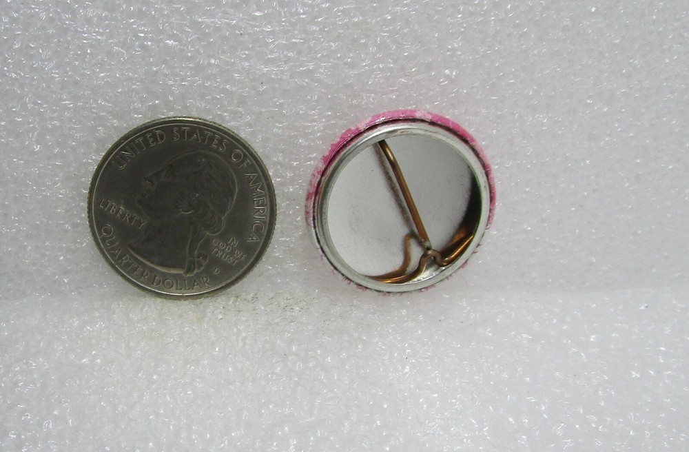 Pink Hummingbird Button Pin