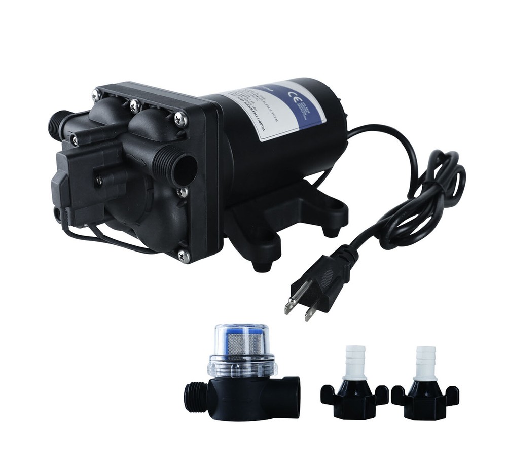 TDRFORCE RV Pump Pressure Booster Pump 115V 75 PSI 5.5GMP for RV Garden Yacht