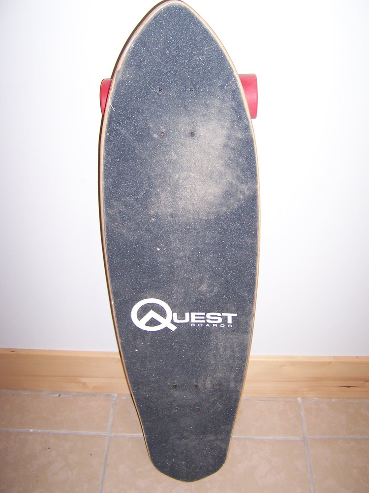 Quest Longboard Skateboard 36" Palm Trees Sunset Summer