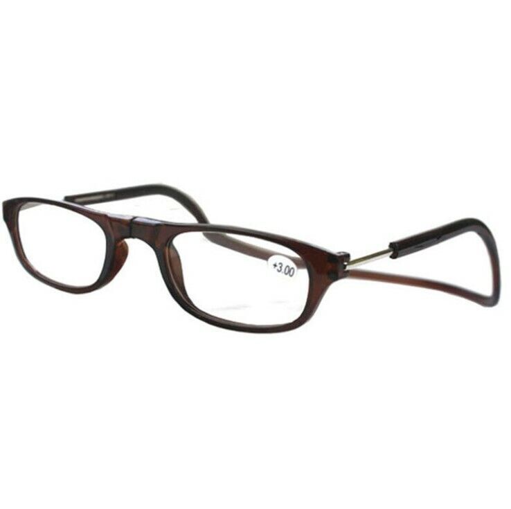 Snap Click Front Neck Hanging Reader Presbyopic Glasses Magnetic Reading Glasses