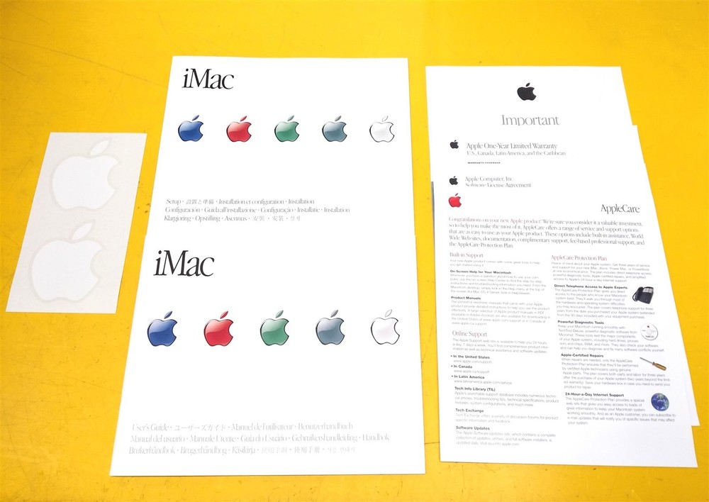 ⭐️⭐️⭐️⭐️⭐️ **NEW - OPEN BOX** iMac Setup & User's Guide Apple Manuals