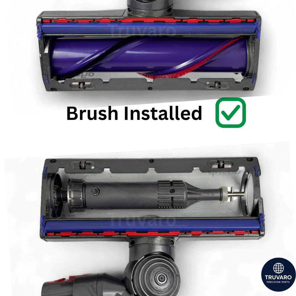 3 Pack Replacement Brush Roll Soft Stripe Side Cap Lock For DYSON V8 Animal