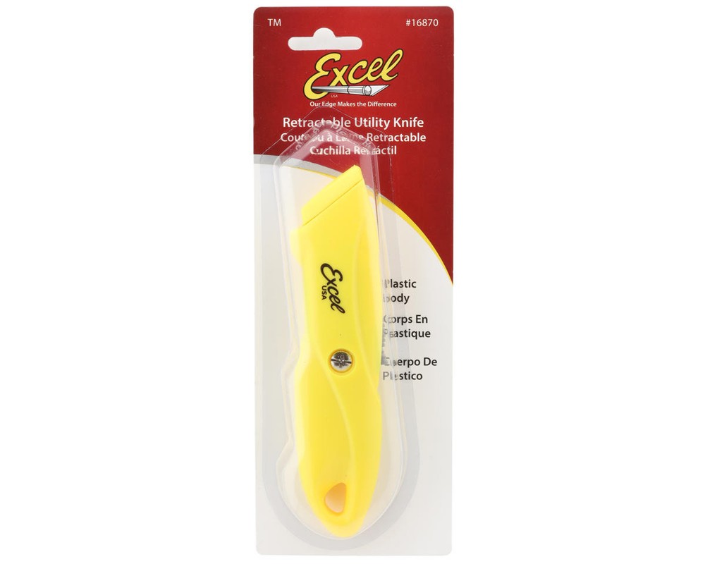Excel Light Duty Retractable Plastic Utility Knife [EXL16870]